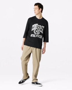 Converse Easy Waist Woven Pant Férfi Nadrág Khaki | CEIWDRT-HU